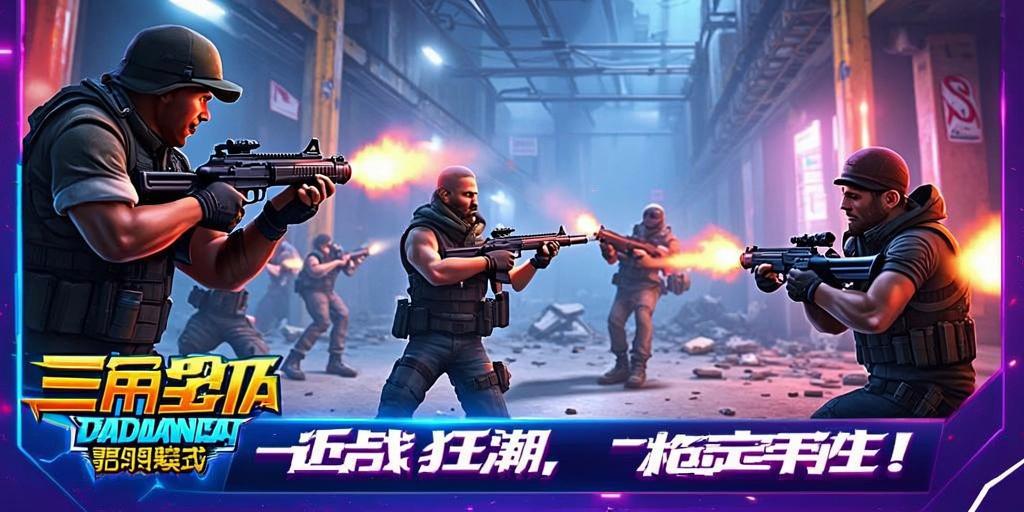 三角洲行动霰蛋乱斗模式，近战狂潮，一qiang定胜负！